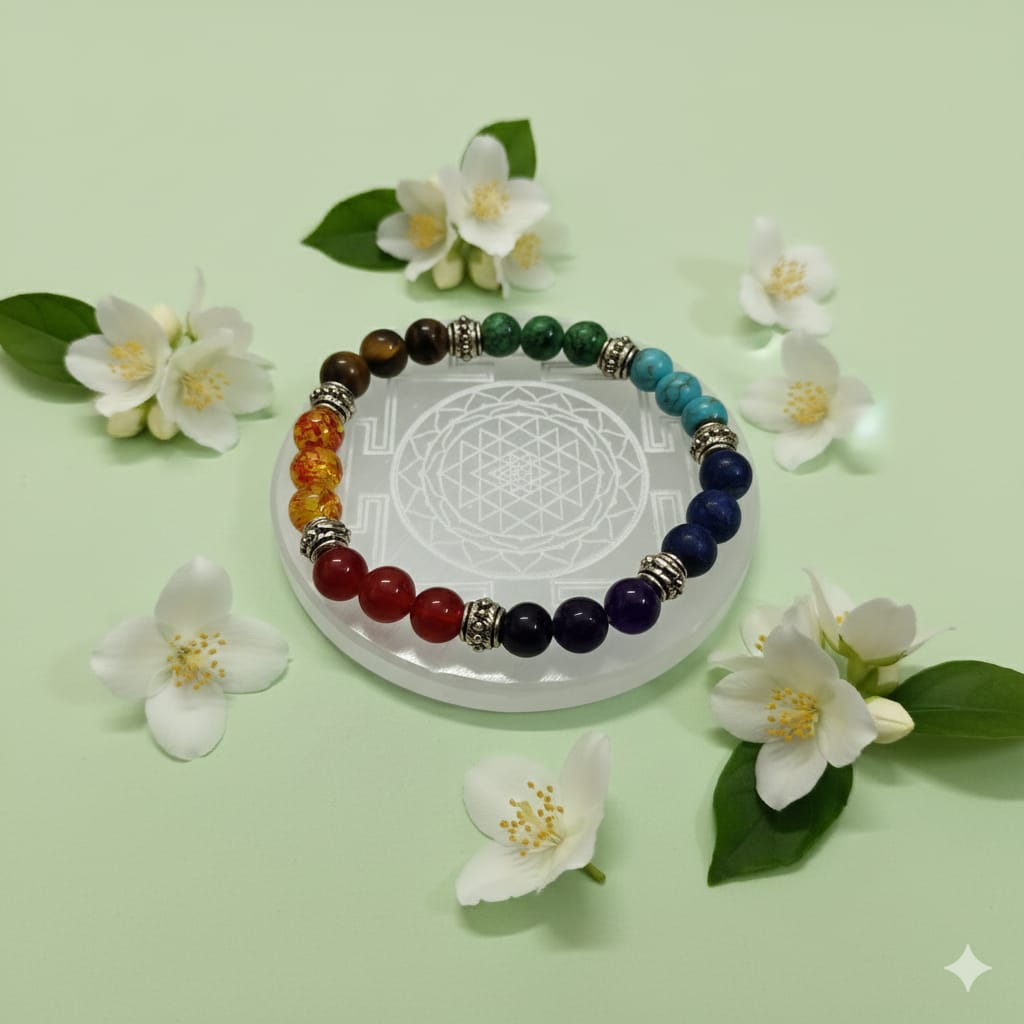WhatsApp Image 2025-12-11 at 9.57.15 PM 7 Chakra crystal Bracelet - Image 1